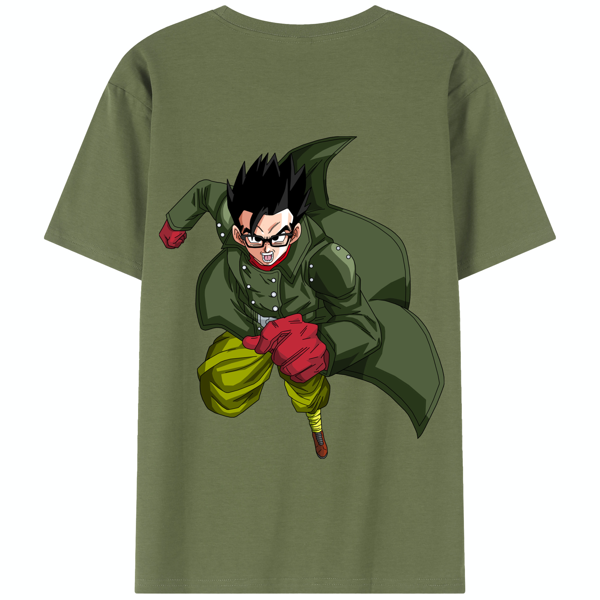 （画像用） ドラゴンボール 孫 悟飯（そんごはん）DRAGON BALL Son Gohan 綿100％半袖Tシャツ（背面プリント）